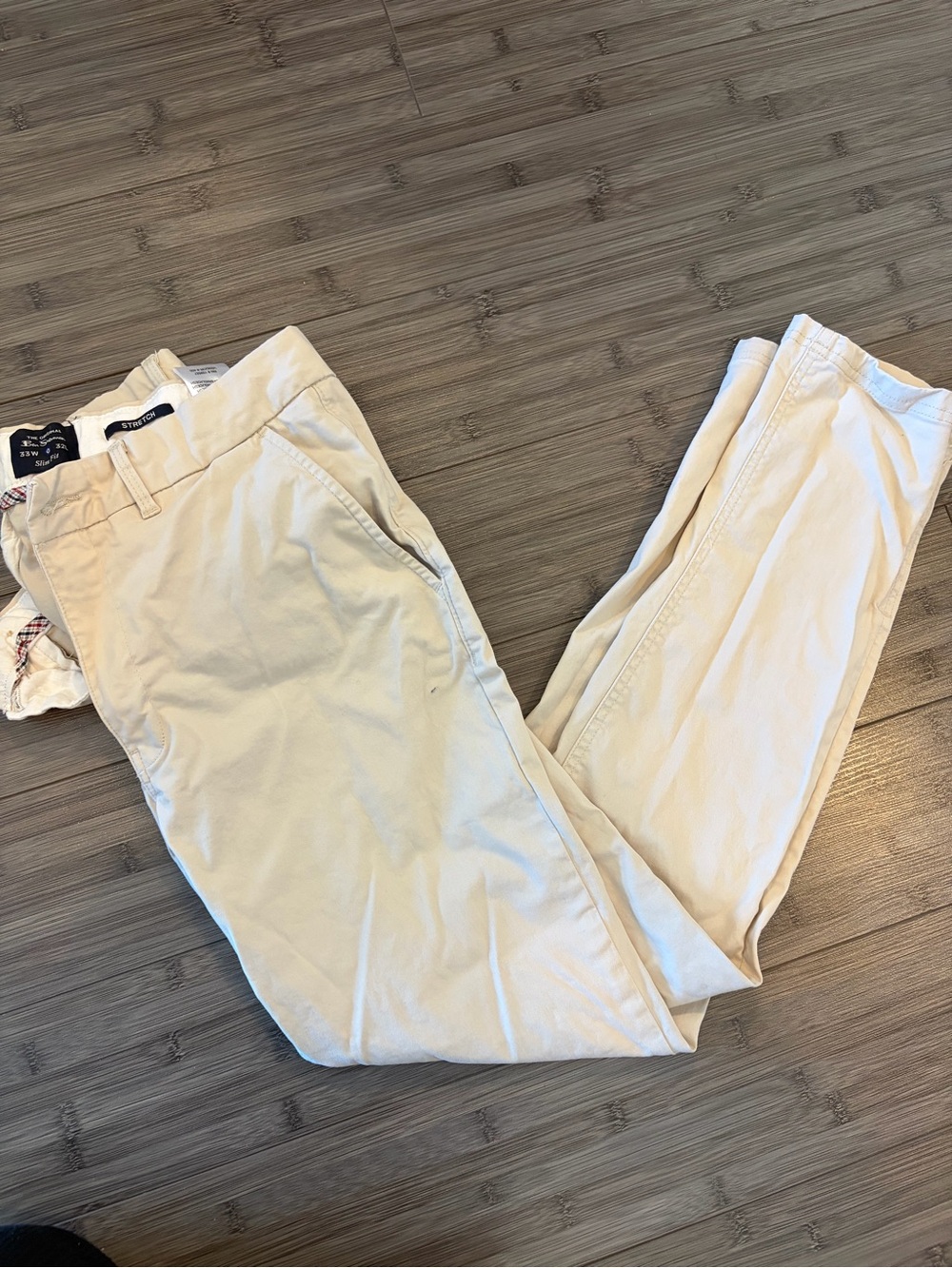 Ben Sherman Light Cream Chino Pants 33x32